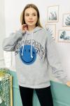 158708 Kapsonlu Sardonlu Sweatshirt